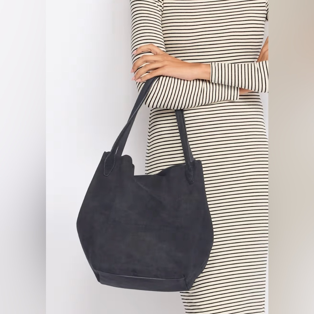 MADEWELL The Shopper Tote in Soft Grain Suede